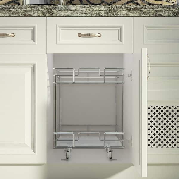 HomLux 17-in W x 16.4-in H 2-Tier Cabinet-mount Metal Soft Close