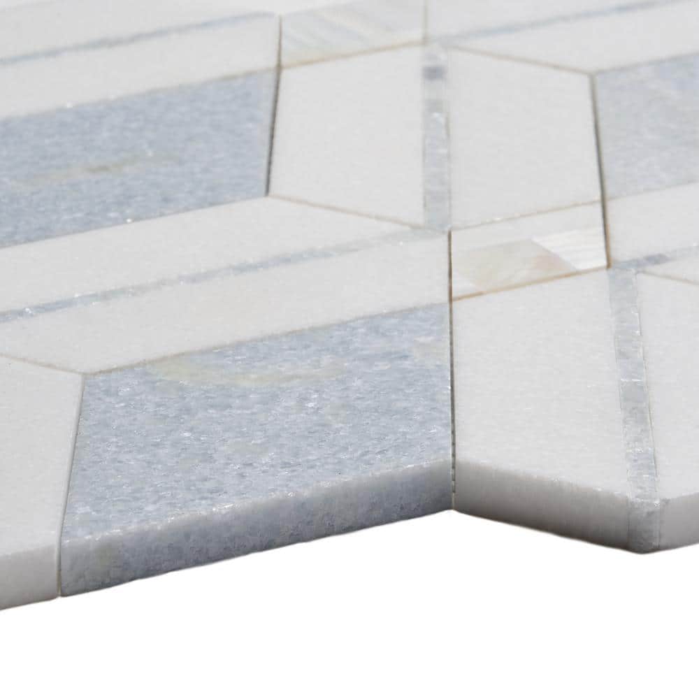 Spencer Blue Celeste Marble Mosaic Tile