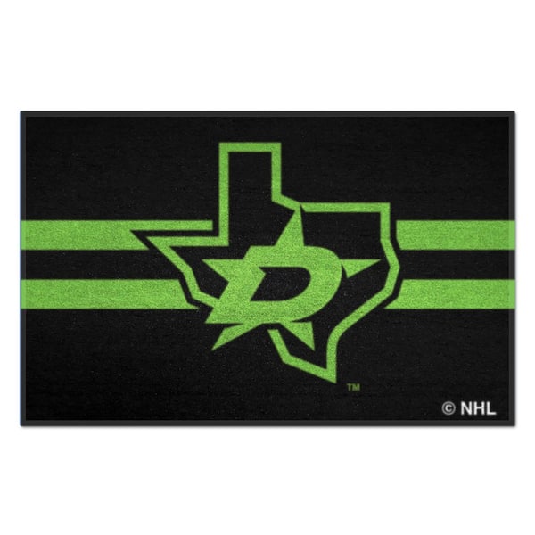 Dallas Stars Black 1.5 ft. x 2.5 ft. Starter Area Rug