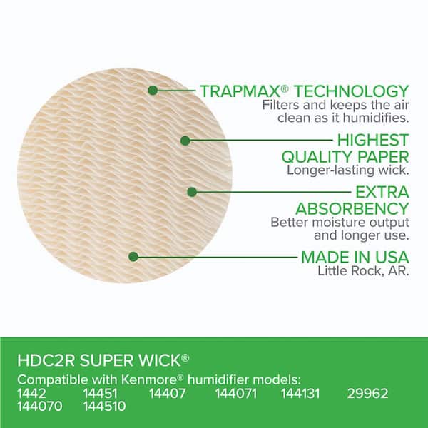 Humidifier Replacement Wick Compatible with Kenmore & MoistAir Evaporative Humidifiers