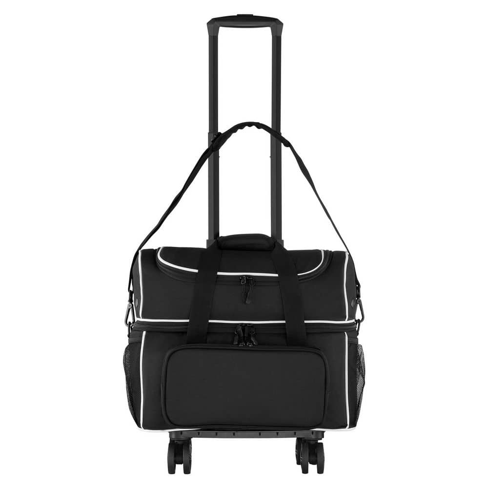 2 Ball Four Roller Bowling Bag with Wheels, Featuring a Separate Compartment for Shoes (Up To US Size 16) & Pocket
