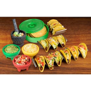 Stainless Steel and Plastic Taco Kit (9-Piece Set)
