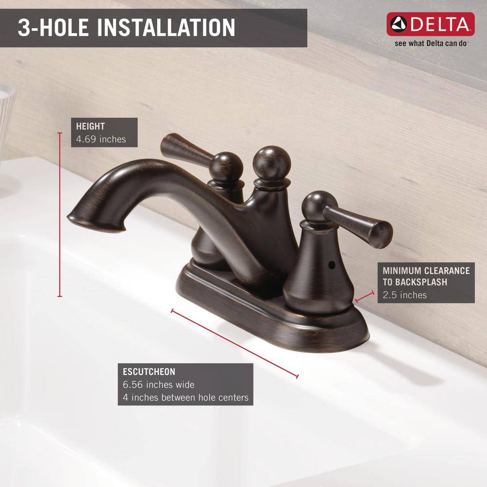 Delta Haywood Elegance Centerset Venetian Bronze Bathroom Faucet