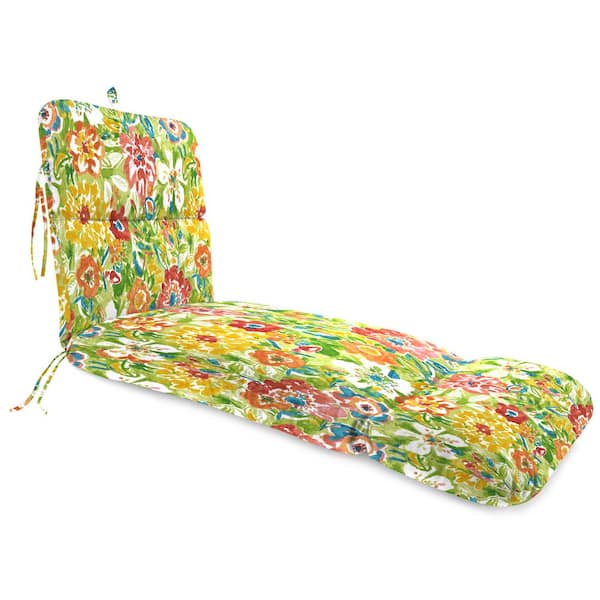 Jordan Manufacturing Outdoor Chaise Lounge Cushion in Sun River Garden