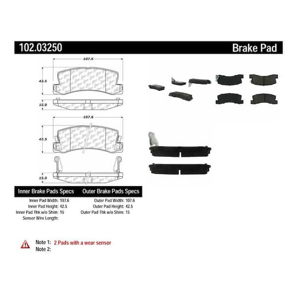 Centric Parts Disc Brake Pad Set