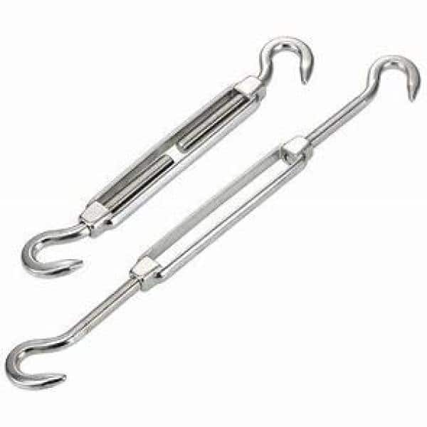 Silver Stainless Steel Sun Shade Sail Hardware Kit