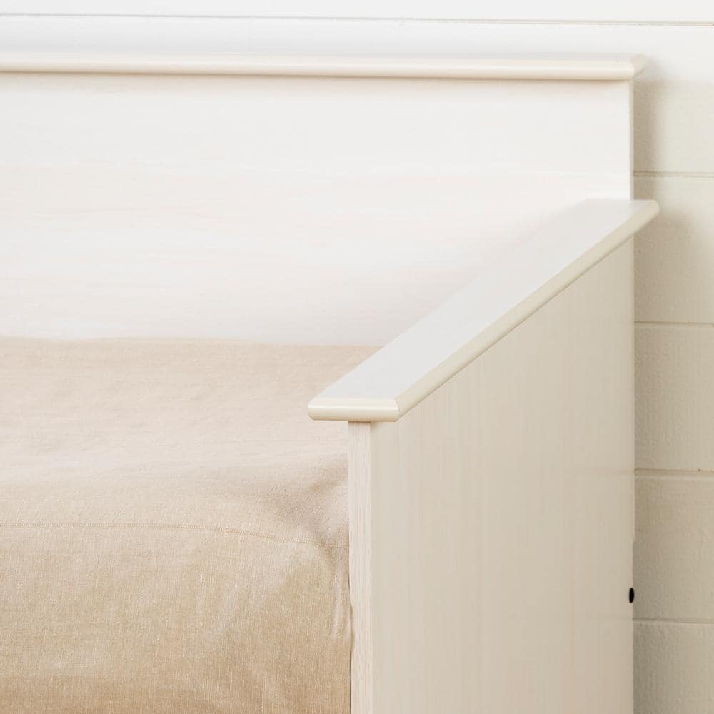 White Wash Twin Daybed with 3 Storage Drawers