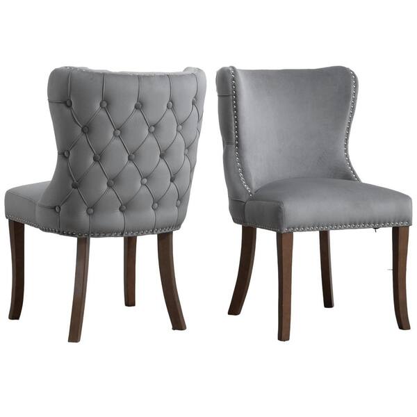 Grey deals cloth chairs