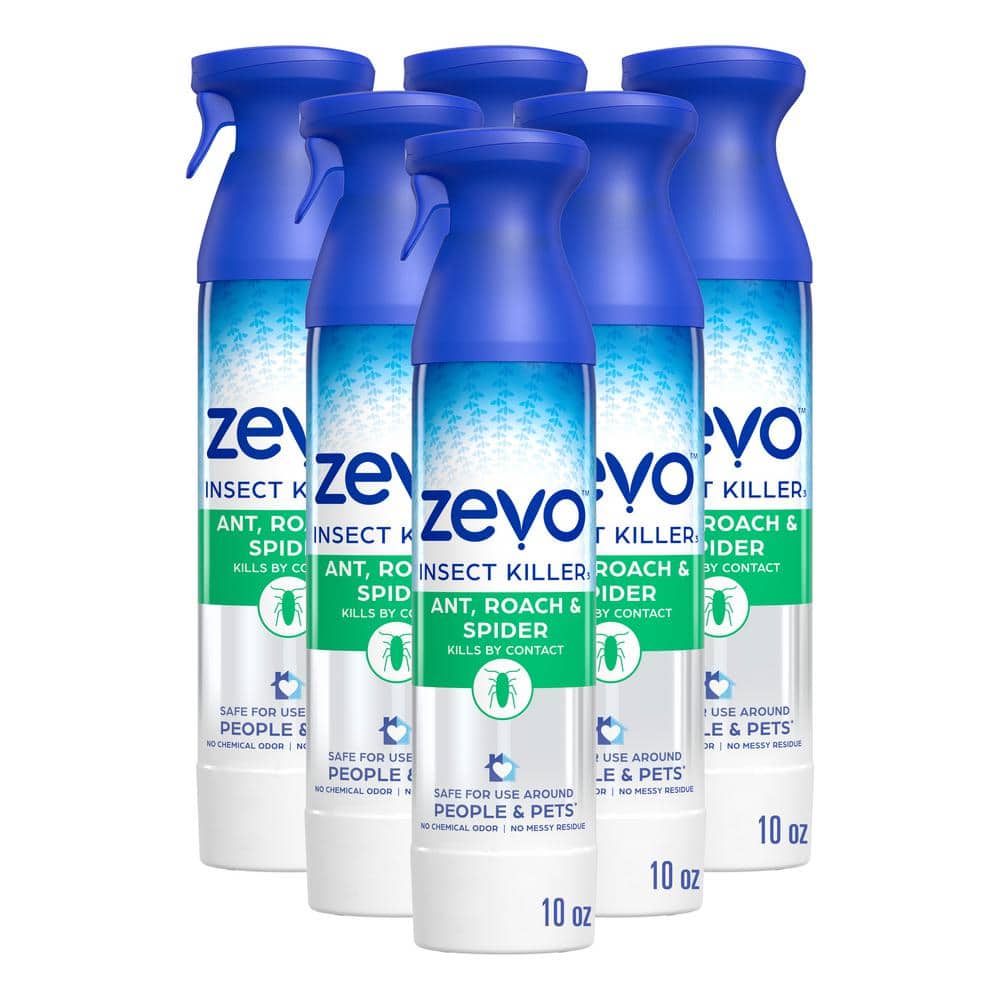 ZEVO 10 oz. Ant, Roach and Spider Insect Killer Aerosol Spray (Multi