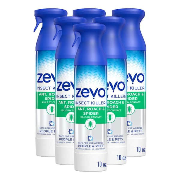 ZEVO 10 oz. Ant, Roach and Spider Insect Killer Aerosol Spray (Multi-Pack 6)