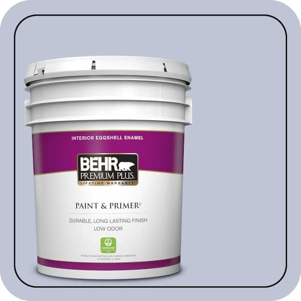 BEHR PREMIUM PLUS 5 gal. Home Decorators Collection #HDC-CT-15A Himalayan Poppy Eggshell Enamel Low Odor Interior Paint & Primer