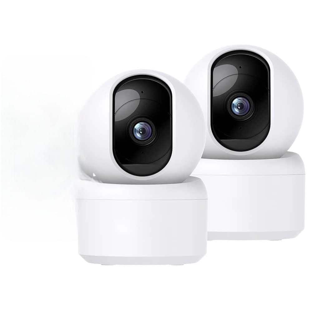 2K 360° Indoor Security Camera with Night Vision, 2.4G WiFi, Alexa and Goo