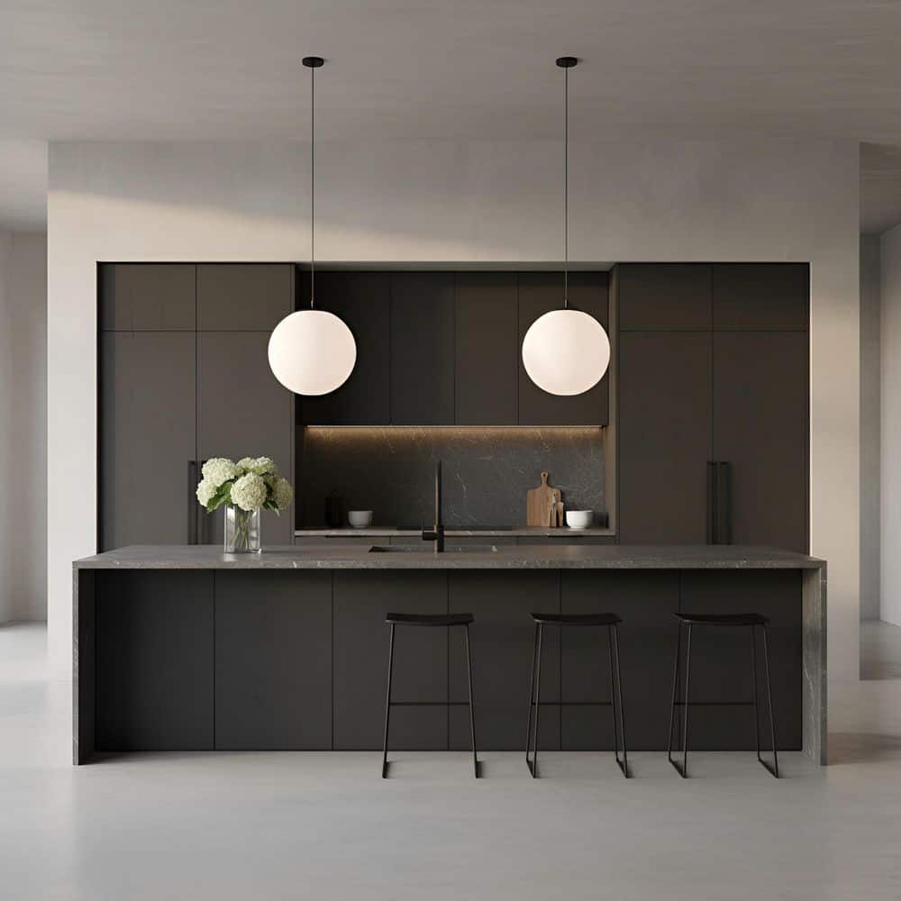 Colewood 20 in. W x 25.25 in. H 1-Light Midnight Black Modern Pendant Light wtih Milk Glass Shade No Bulb Included price history on PriceWatchPro