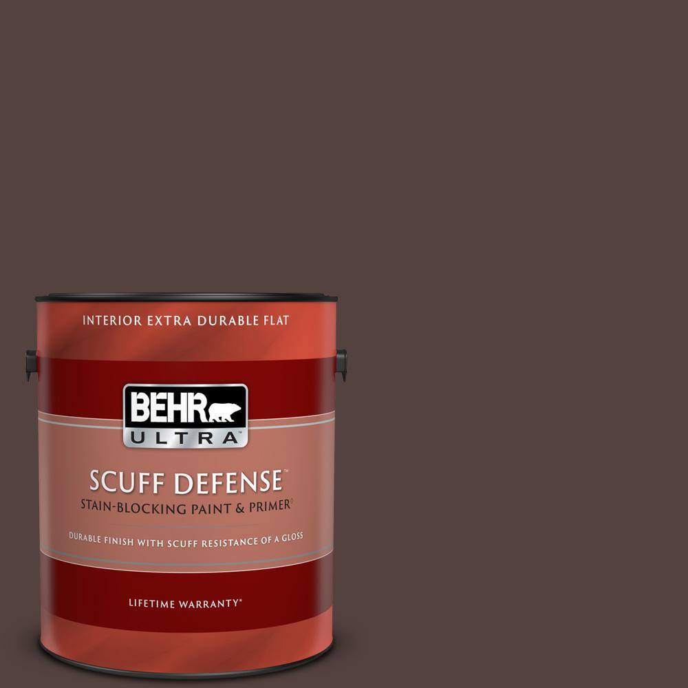 BEHR ULTRA 1 gal. BNC21 Double Espresso Extra Durable Flat Interior