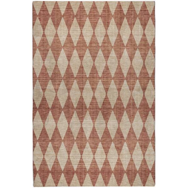 Dream Shag Premium Machine Washable Abstract ADS578 Paprika 9 ft. x 12 ft. Area Rug