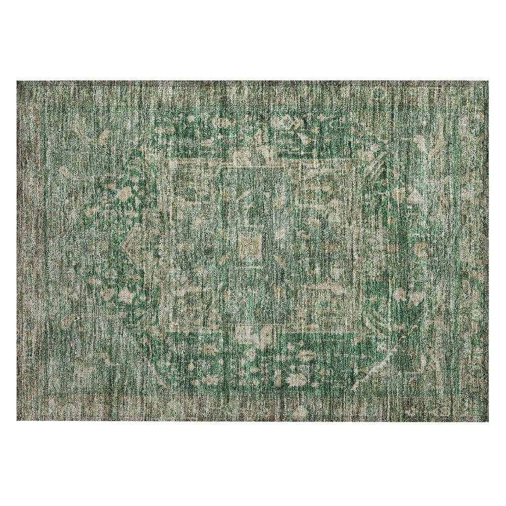 Chantille Machine Washable Indoor/Outdoor Abstract ACN1240 Emerald 1 ft. 8 in. x 2 ft. 6 in. Area Rug price history on PriceWatchPro