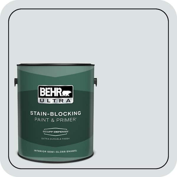 BEHR ULTRA 1 gal. #ECC-32-2 Beach Wind Extra Durable Semi-Gloss Enamel Interior Paint & Primer