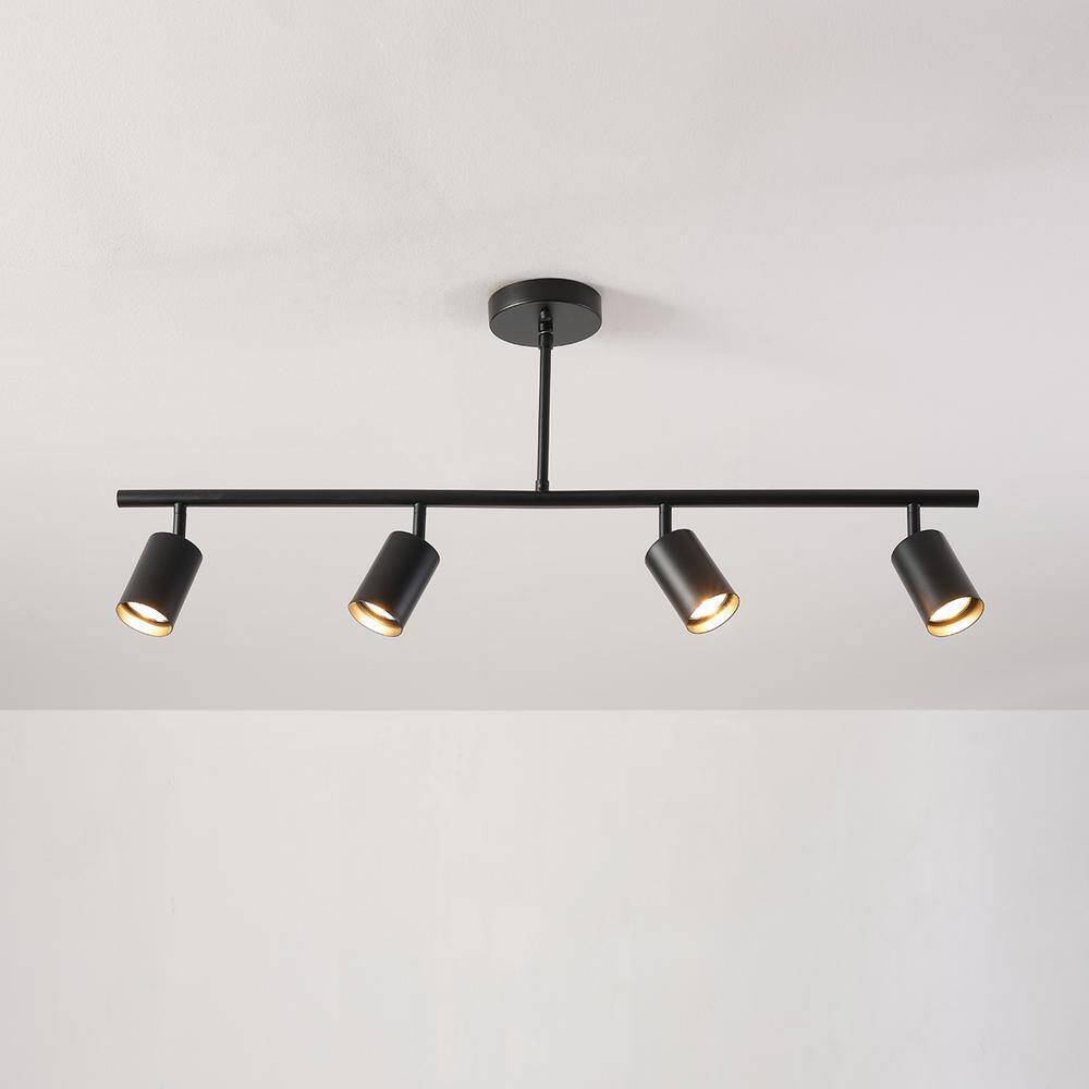 Willard Matte Black 4-Light Adjustable Track Lighting