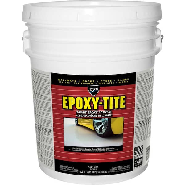 Dyco Paints Epoxy-Tite 5 gal. 361 Gulf Grey Low Sheen 1-Part Epoxy Acrylic Exterior Paint
