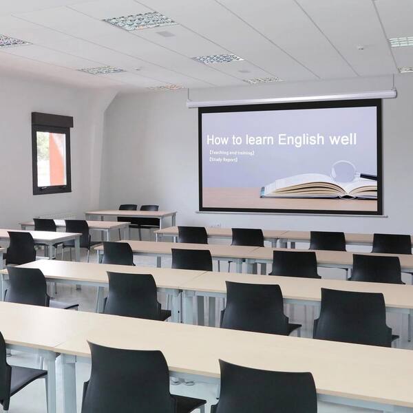phyfalip 92 in. Manual 16:9 Automatic Projector Screen SA11