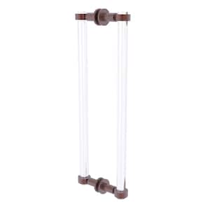 Clearview 18 in. Back to Back Shower Door Pull in Antique Copper