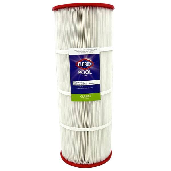 Clorox Silver Edition 7 in. Dia Advanced Pool Filter Cartridge ...