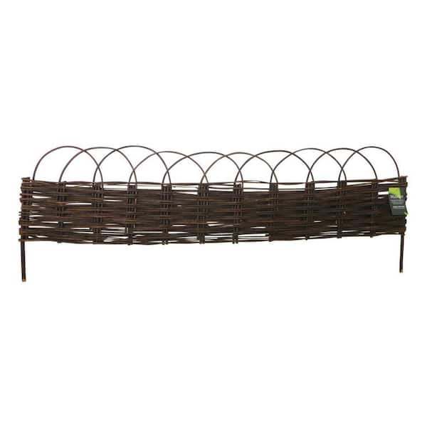 MGP 4 ft. Woven Willow Edging with Arc Top