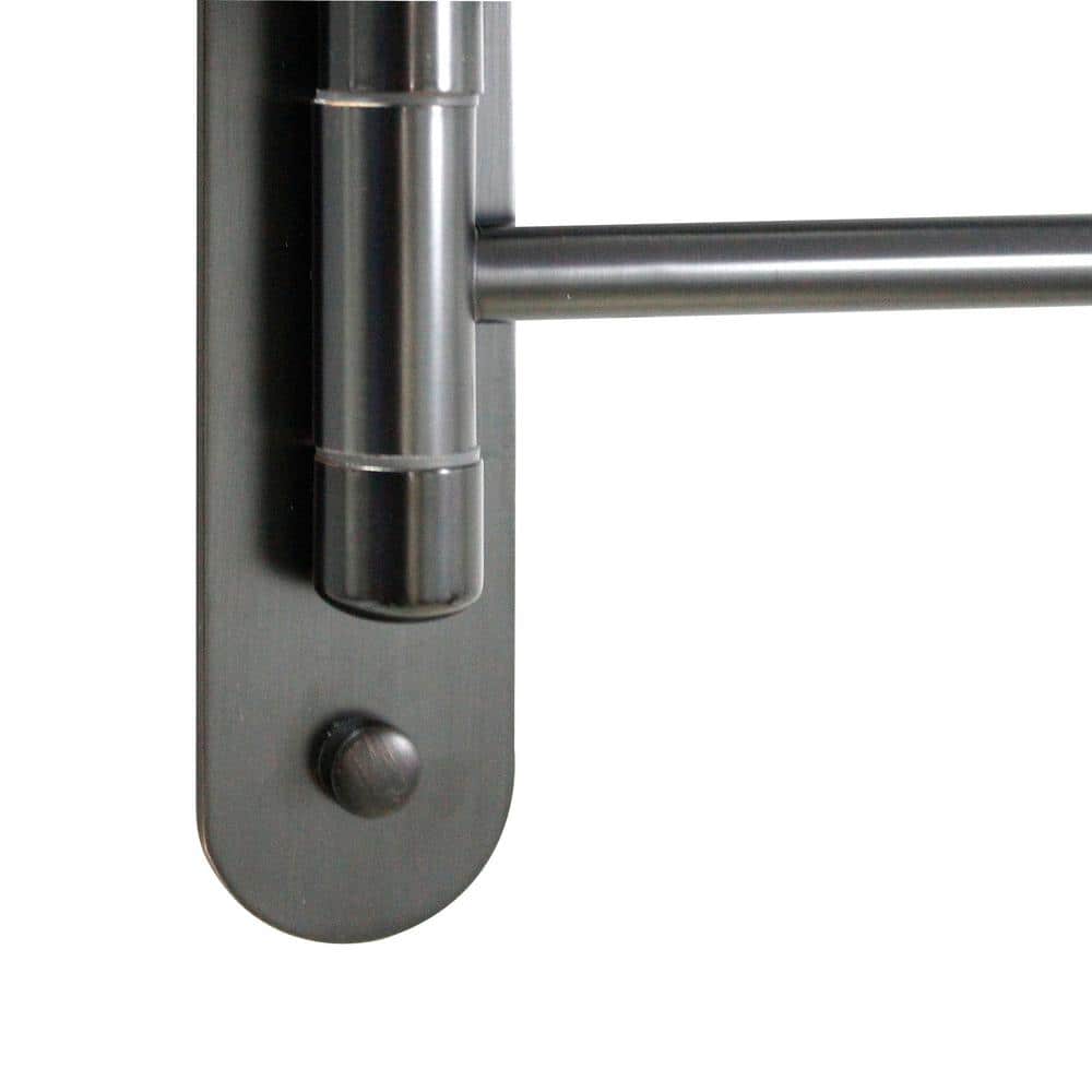 15'' Oil Rubbed Bronze Stainless Steel Triple Swing Towel Bar