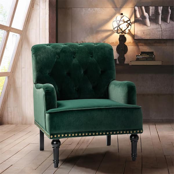 Deep outlet green armchair