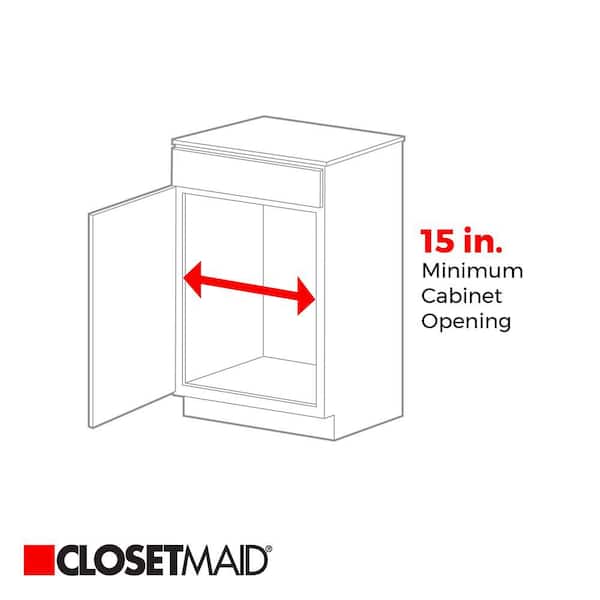 ClosetMaid 3609 2 Tier 14-Inch Kitchen Cabinet Organizer White 