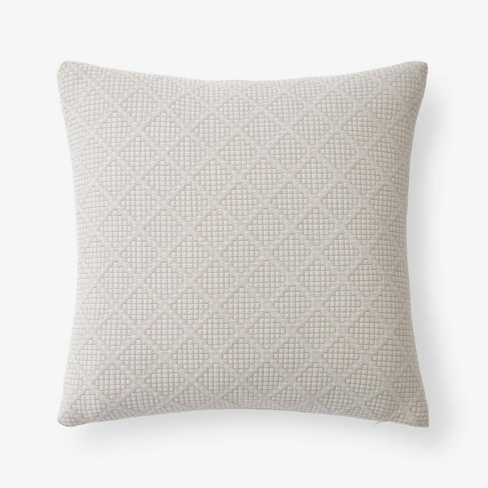 The Company Store Diamond Collection Toast 20 in. X 20 in. Throw Pillow