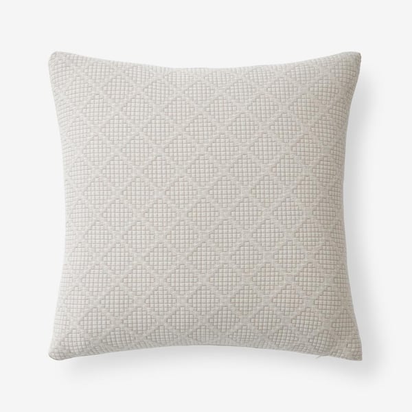 The Company Store Diamond Collection Toast 20 in. X 20 in. Throw Pillow Cover