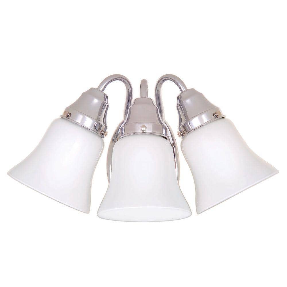 Hampton Bay 3Light Chrome Bath Light 05273 The Home Depot