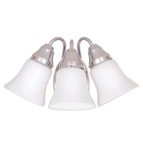 Hampton Bay 3-Light Chrome Bath Light