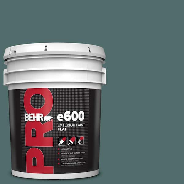 BEHR PRO 5 gal. #PPU12-02 Sequoia Lake Flat Exterior Paint
