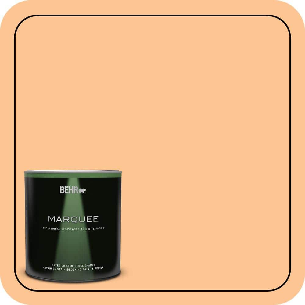 1 qt. #P220-4 Dainty Apricot Semi-Gloss Enamel Exterior Paint & Primer price history on PriceWatchPro