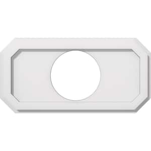 1 in. P X 18 in. W X 9 in. H X 6 in. ID Emerald Architectural Grade PVC Contemporary Ceiling Medallion