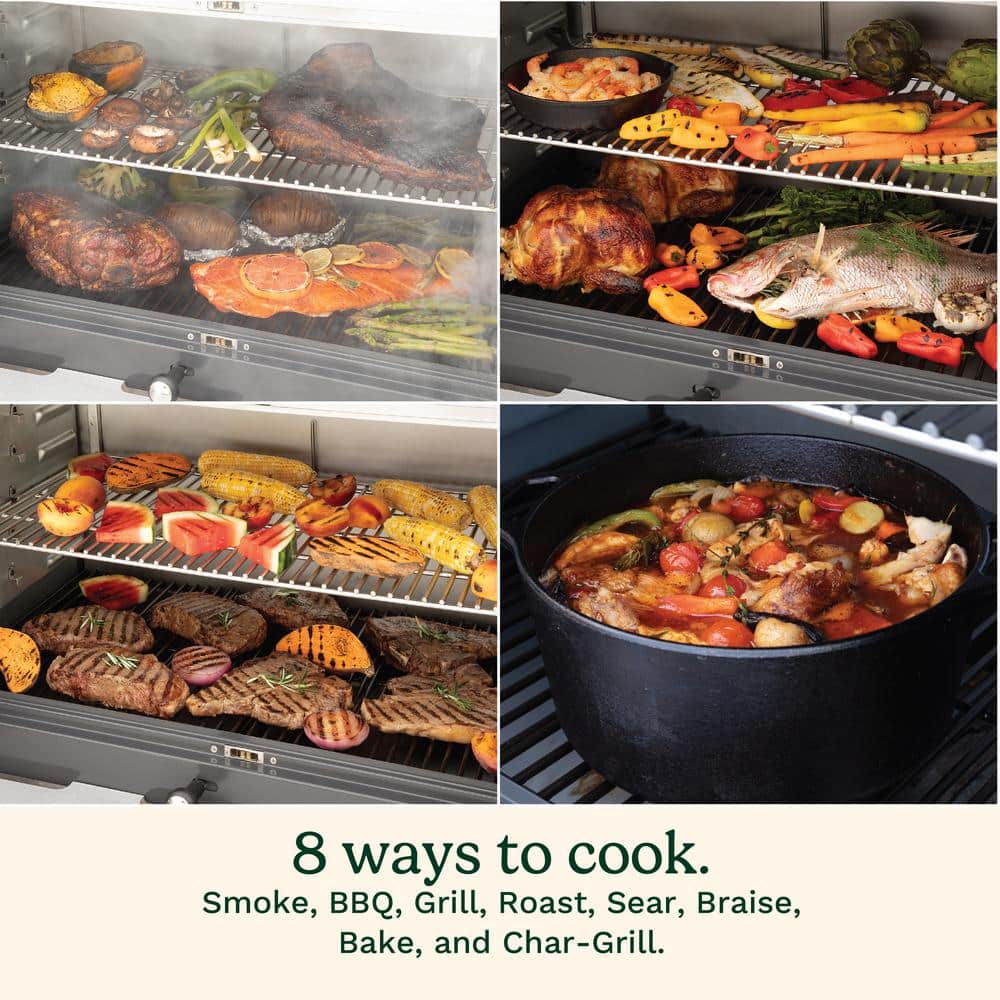 Cuisinart 24.7'' Black Portable Wood Pellet Grill and Smoker
