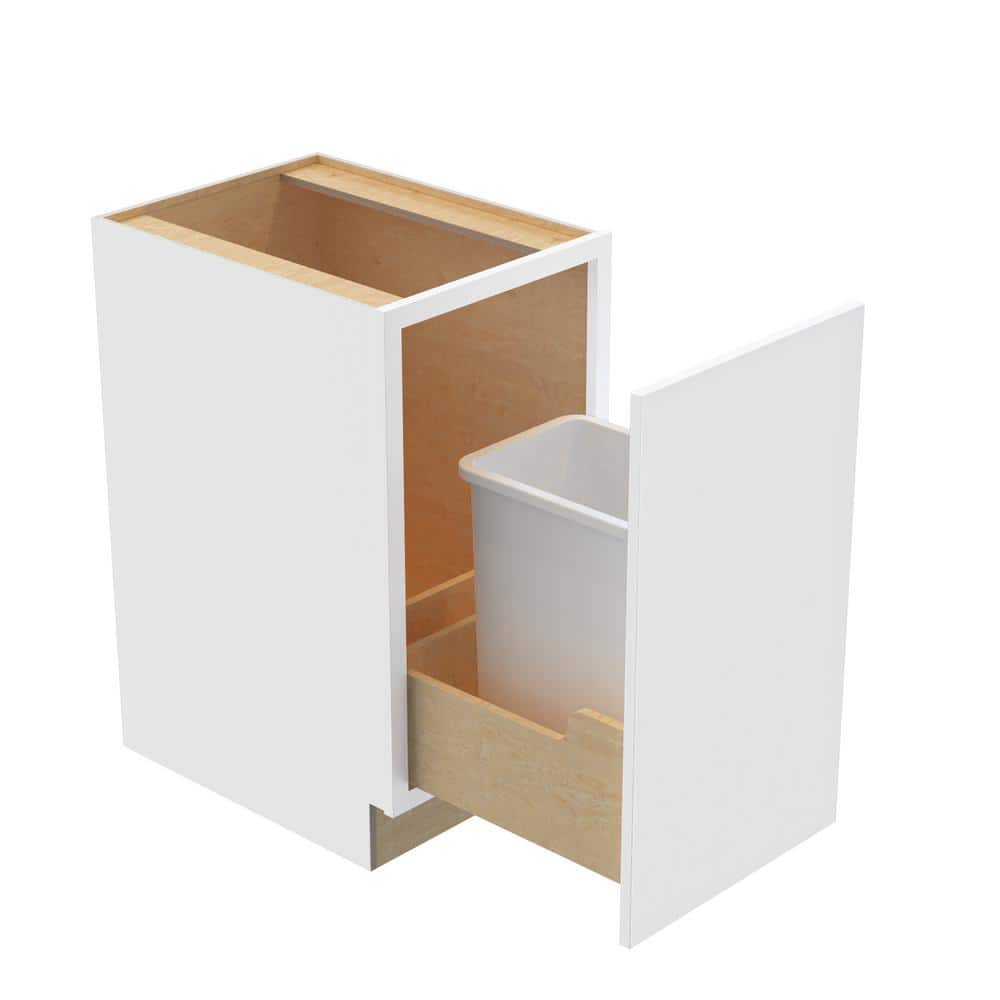 Hargrove 18 in. W x 24 in. D x 34.5 in. H Assembled Plywood Trash Can Kitch