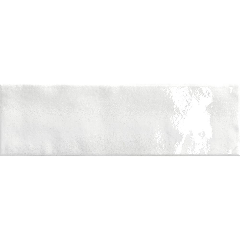 Lily White Glossy Porcelain Subway Wall Tile 3x10