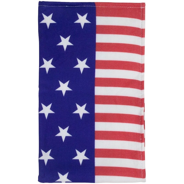 Northlight Americana Stars and Stripes Kitchen Tea Towels-26 in. Red and Blue (Set of 2)
