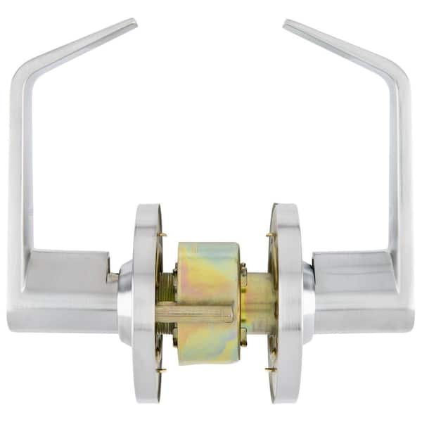 Heavy Duty Commercial Cylindrical Passage (Bed/Bath) Lever ADA UL 3-Hour Fire ANSI Grade 2 Satin Chrome - View #2