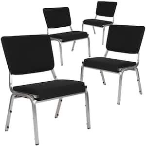 Black Fabric Bariatric Fabric Side Chair (Set of 4)