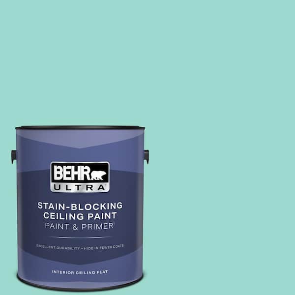 1 gal. #P440-3 Fish Pond Ceiling Flat Interior Paint and Primer