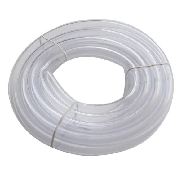 Everbilt 1/2 in. O.D. x 3/8 in. I.D. x 10 ft. Clear PVC Vinyl Tube