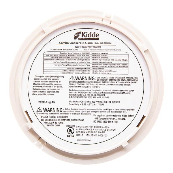 Kidde Battery Operated Ionization Smoke Detectors Alarm Fire Safety 36-Pack 