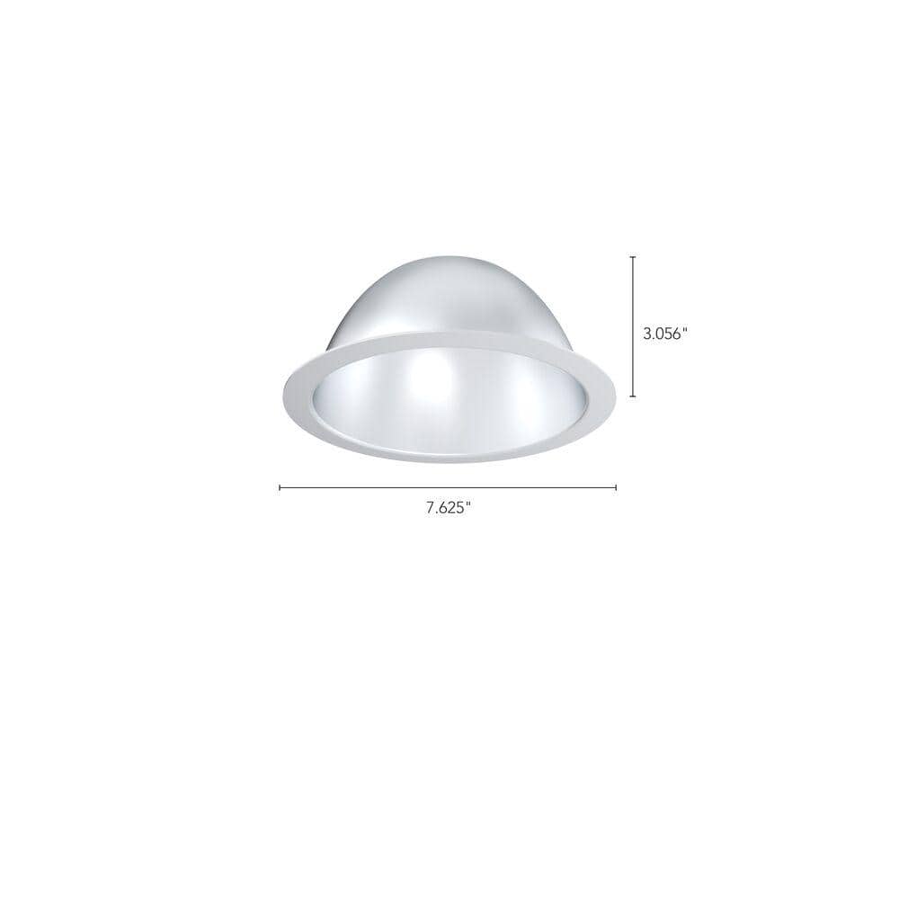 Clear Aluminum 6-Inch LED Recessed Downlight Trim