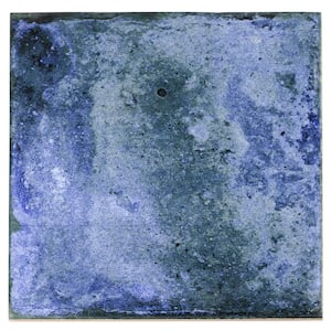 Angela Harris Blue 8 in. x 8 in. Matte Ceramic Floor and Wall Tile (10.76 sq. ft./Case)