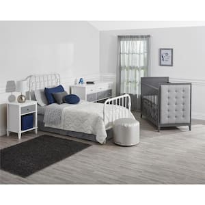 Monarch Hill Wren White Twin Size Metal Bed Frame