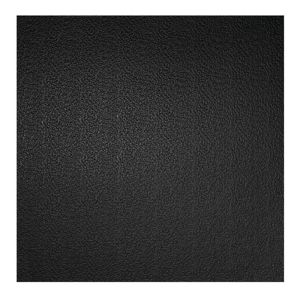 Black 23.75'' x 23.75'' Waterproof Vinyl Ceiling Tile
